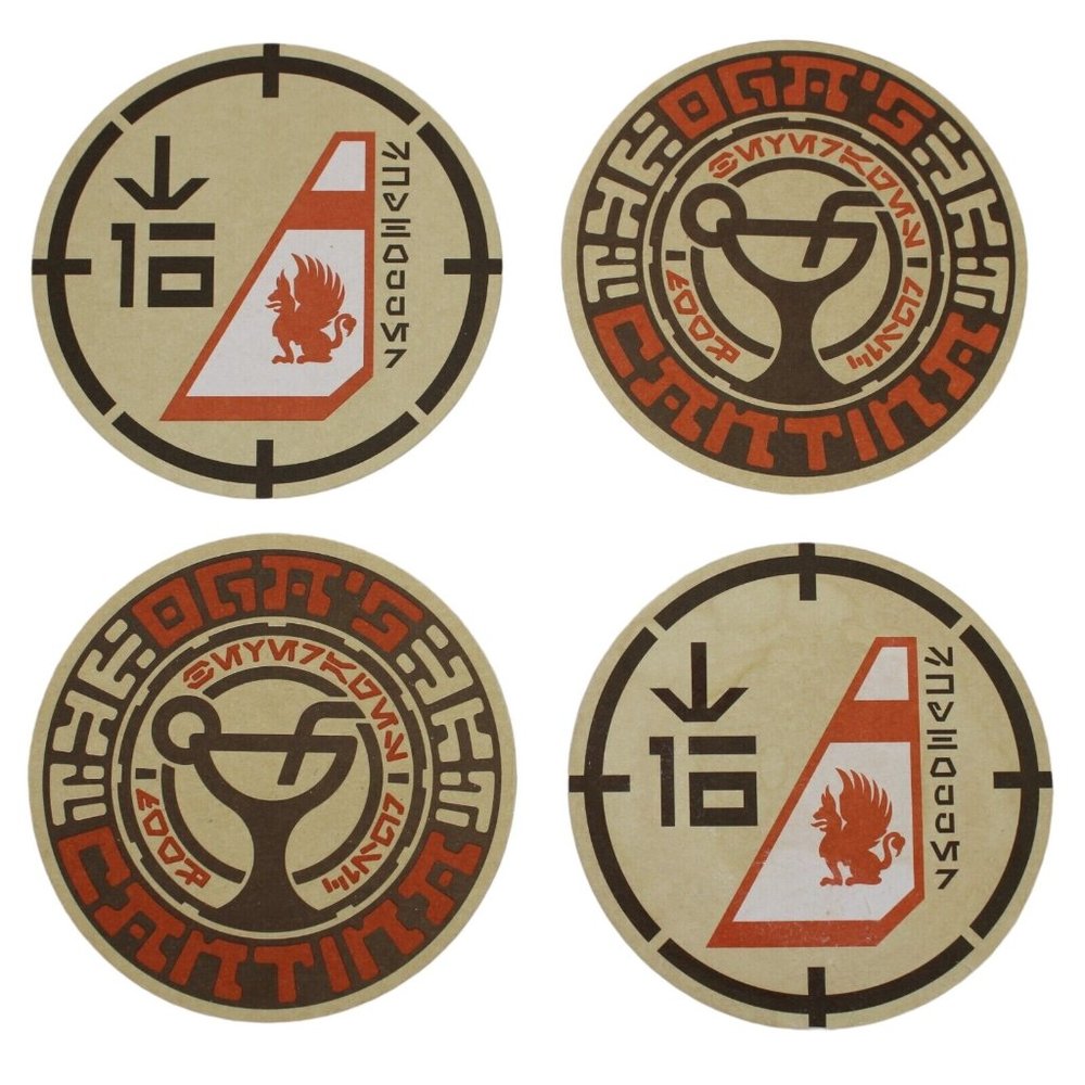 4 Disney World Star Wars Galaxy's Edge Skyhopper Coasters From Oga's Cantina